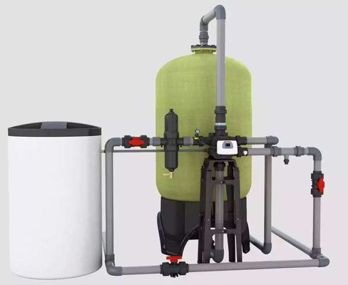 PLC Boiler Water Softener System , Ion Exchange Industrial Wastewater Treatment